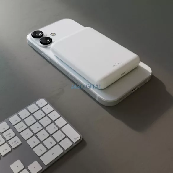 Powerbank Puro Power Mag 5000mAh 20W Power Delivery USB-C - fehér