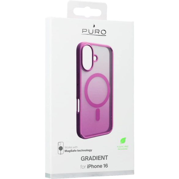 Puro Gradient MagSafe-kompatibilis tok iPhone 16e - rózsaszín