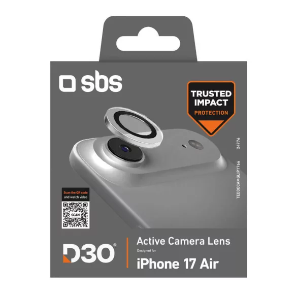 SBS Camera Glass lencsevédő D3O technológiával iPhone 17 Air készülékhez