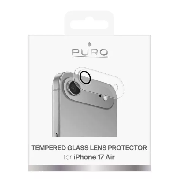 Puro Camera Standard edzett üveg iPhone 17 Air készülékhez a kameraszigethez és a lencséhez