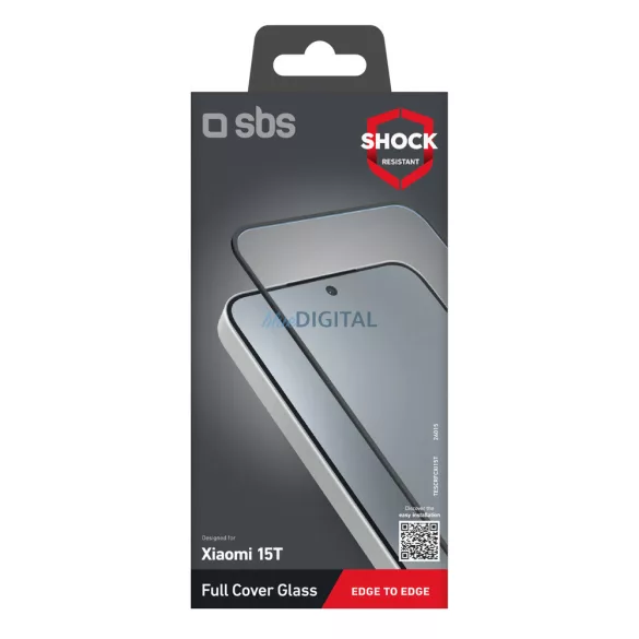 SBS teljes fedésű edzett üveg Xiaomi 15T