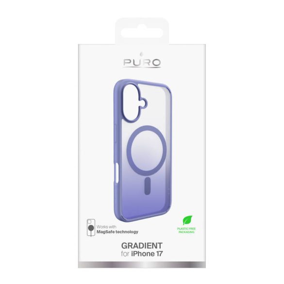 Puro Gradient TPU MagSafe kompatibilis tok iPhone 17 készülékhez - Rózsaszín