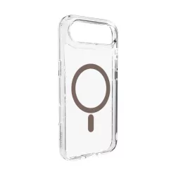   Puro Lite Mag TPU+PC tok kompatibilis a MagSafe iPhone 17 Air készülékkel - átlátszó barna gyűrűvel