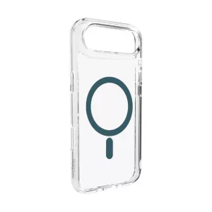 Puro Lite Mag TPU+PC tok kompatibilis a MagSafe iPhone 17 Air készülékkel - átlátszó türkiz gyűrűvel
