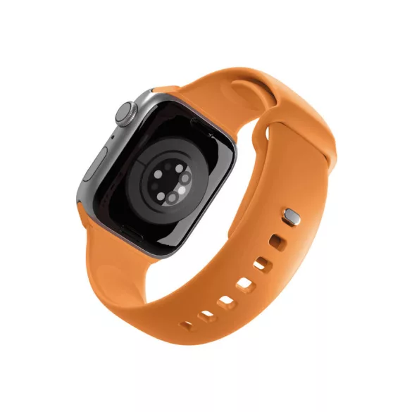 Puro Icon szilikon szíj Apple Watch 44 / 45 / 46 / 49 mm-es órához - narancssárga