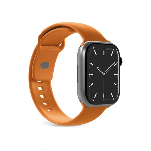 Puro Icon szilikon szíj Apple Watch 44 / 45 / 46 / 49 mm-es órához - narancssárga