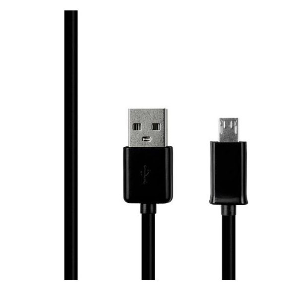 Kábel USB MICRO USB LONGER TIP 0,8mm Fekete 80cm