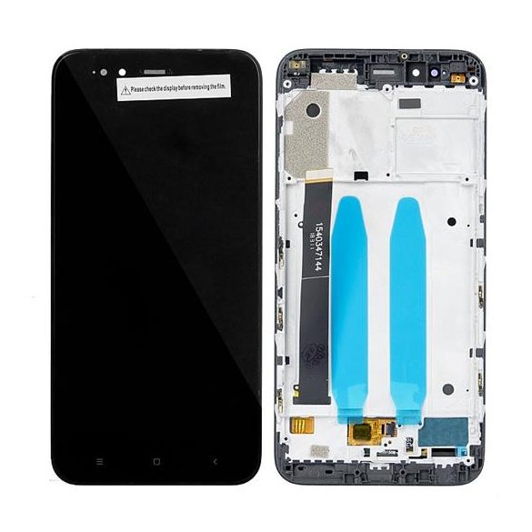 LCD + Érintőpanel teljes Xiaomi MI A1 / MI 5X Fekete kerettel