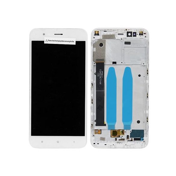 LCD + Érintőpanel teljes Xiaomi MI A1 / MI 5X FEHÉR kerettel