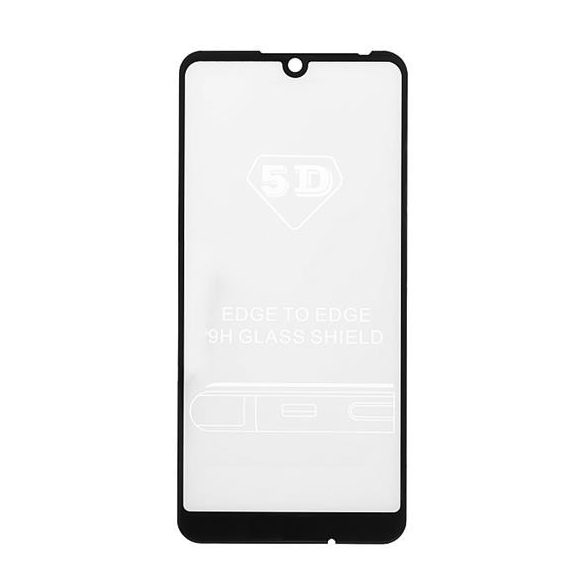 Xiaomi redmi Note 7 - 0,3 mm-es edzett üveg üvegfólia 5D Fekete