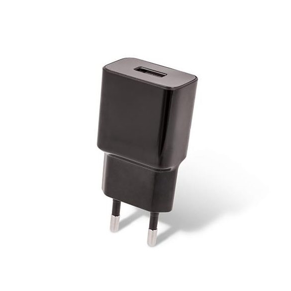 TRAVEL CHARGER MaxLife 1A USB + DETACHABLE Micro USB kábel fekete