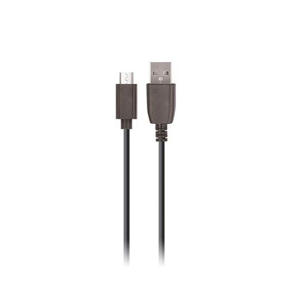 Hálózati töltő MaxLife 2.1A gyorstöltés USB + DETACHABLE Micro USB kábel fekete