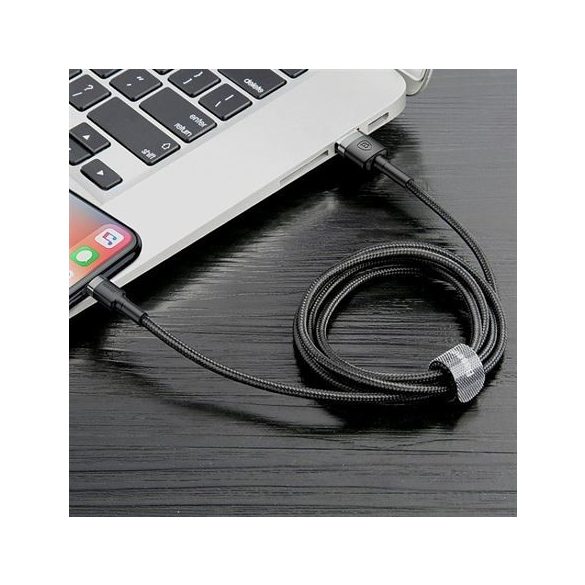 Kábel USB LIGHTNING 2.4a 1M BASEUS CAFULE CALKLF-GG1 Fekete