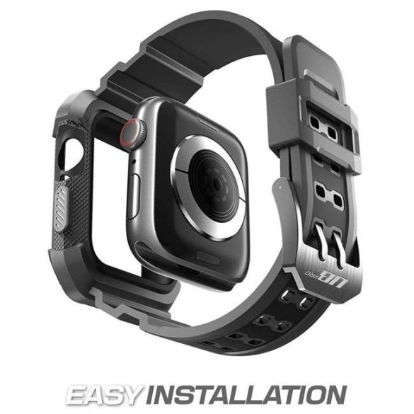 Suptok Unicorn Beetle Pro Apple Watch 4 (44MM) Fekete védőtok az órára