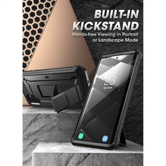 Suptok Unicorn Beetle Pro Galaxy Note 10+ Plus Fekete telefontok