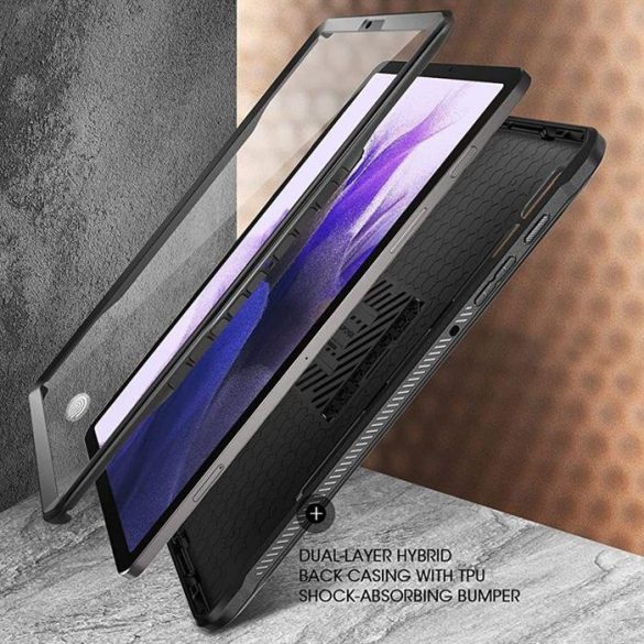 Supped Unicorn Beetle Pro Galaxy Tab S7 Fe 5G 12.4 T730 / T736B fekete tok
