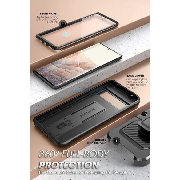 Supcase UNICORN BEETLE PRO GOOGLE PIXEL 7 PRO FEKETE