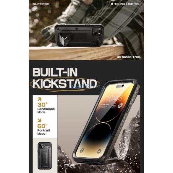 Supcase UNICORN BEETLE PRO iPhone 15 FEKETE tok