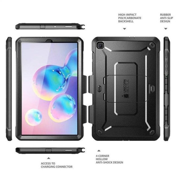 Suptok Unicorn Beetle Pro Galaxy Tab S6 Lite 10.4 P610 / P615 Fekete telefontok