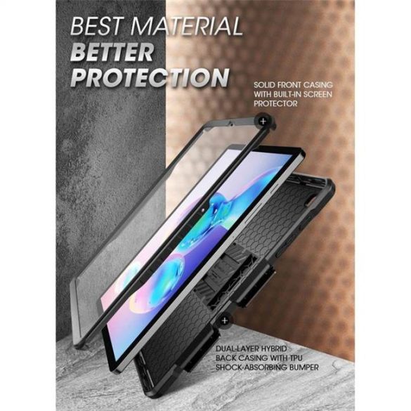 Suptok Unicorn Beetle Pro Galaxy Tab S6 Lite 10.4 P610 / P615 Fekete telefontok