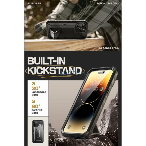 Supcase UNICORN BEETLE PRO iPhone 15 PRO MAX FEKETE tok