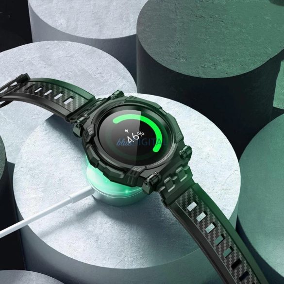 IBLSN ArmorBox Supcase szett tok, szíj és üveg Samsung Galaxy Watch 6 Classic (47 mm) - Fekete