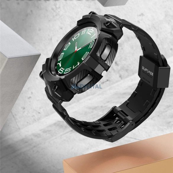 Unicorn Beetle Pro tok és edzett üveg Samsung Galaxy Watch 6 Classic (47 mm) - Fekete