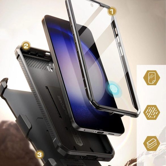 Unicorn Beetle Pro Supcase tok Samsung Galaxy S24 - fekete
