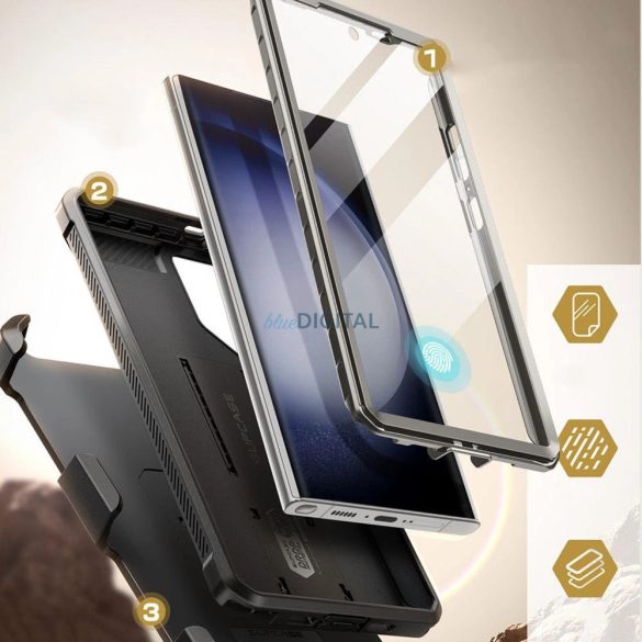 Unicorn Beetle Pro Supcase Samsung Galaxy S24 Ultra - szürke tok
