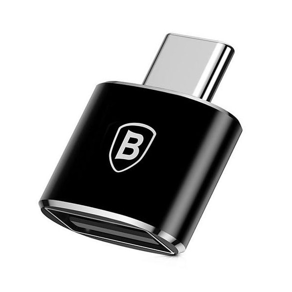Adapter USB-A USB-C OTG 2.4a BASEUS CATOTG-01 Fekete