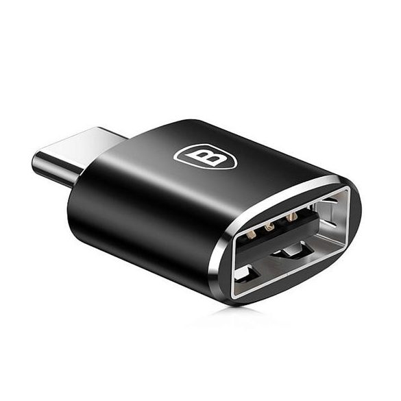 Adapter USB-A USB-C OTG 2.4a BASEUS CATOTG-01 Fekete