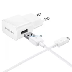   Samsung EP-TA50EWE 8W-os USB-A fali töltő MicroUSB kábellel ECB-DU4AWE - fehér
