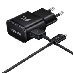  Samsung EP-TA200EBE USB-A 15W-os fali töltő EP-DR140ABE USB-A - USB-C kábellel - fekete