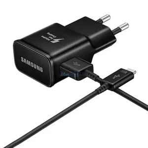 Samsung EP-TA200EBE USB-A 15W-os fali töltő EP-DR140ABE USB-A - USB-C kábellel - fekete