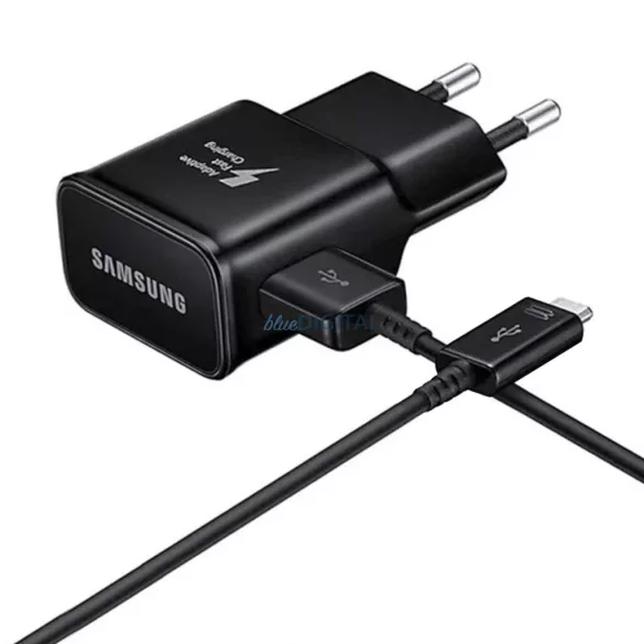 Samsung EP-TA200EBE USB-A 15W-os fali töltő EP-DR140ABE USB-A - USB-C kábellel - fekete