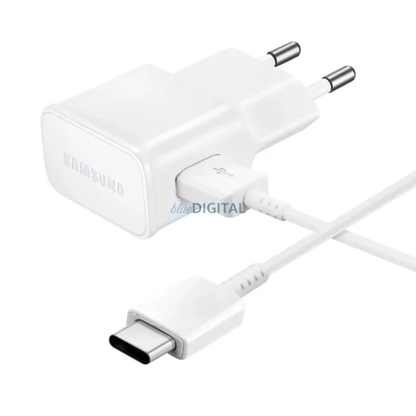 Samsung EP-TA200EWE USB-A 15W-os fali töltő EP-DR140AWE USB-A - USB-C kábellel - fehér színű