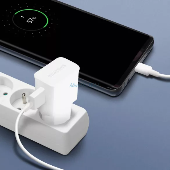 Samsung EP-TA200EWE USB-A 15W-os fali töltő EP-DR140AWE USB-A - USB-C kábellel - fehér színű
