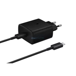   Samsung EP-TA845EWE 45W fali töltő USB-C kábellel Samsung EP-DW767JWE 45W 1.8m - Fekete