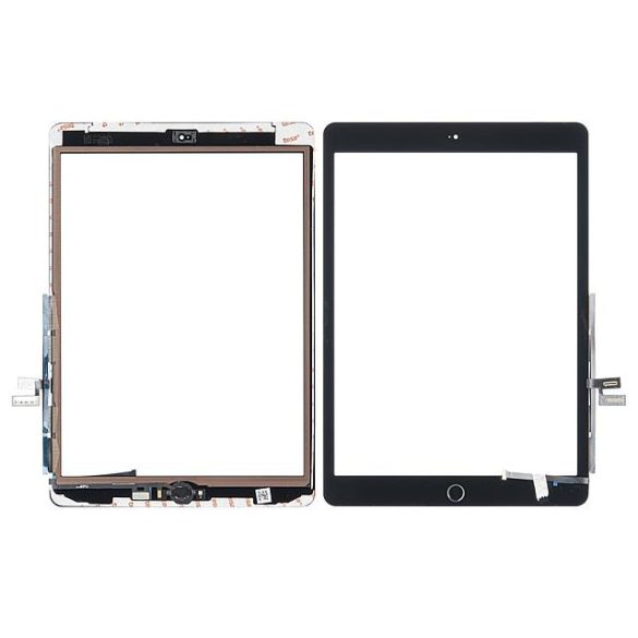 Touch Pad iPad 7. generáció (A2197, A2198, A2200) / 8. (A2270, A2428, A2429) 10.2 hüvelykes fekete, matrica és otthon
