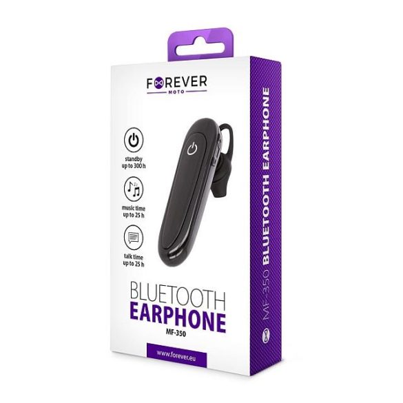 Bluetooth Headset Forever Mf-350 Fekete Multipoint