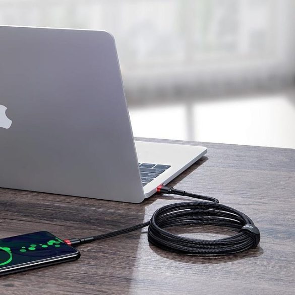 Kábel Usb-C És Usb-C 5a 20v 100w 2m Baseus Cafule Catklf-Al91 Fekete-Piros