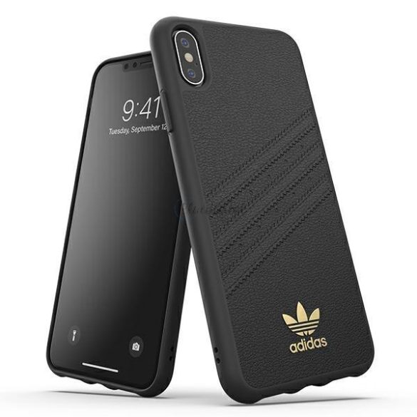 Adidas OR öntött tok PU iPhone XS Max fekete 34998