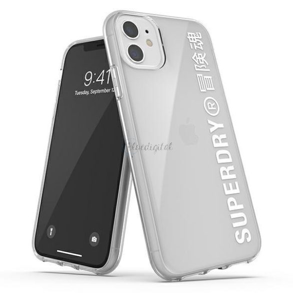 Superdry Snap iphone 11 átlátszó tok fehér / fehér 41578