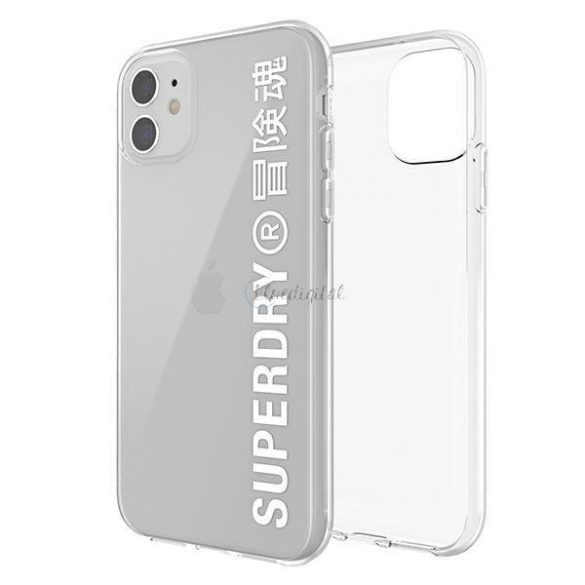 Superdry Snap iphone 11 átlátszó tok fehér / fehér 41578