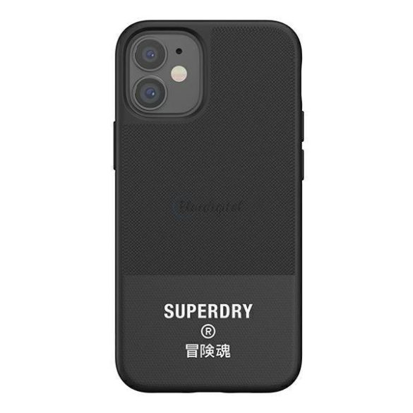 Superdry Molded Canvas iPhone 12 mini tok fekete 42584