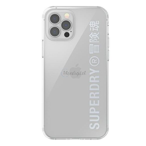 Superdry Snap iPhone 12 / iPhone 12 Pro Clear Case ezüst / ezüst 42591