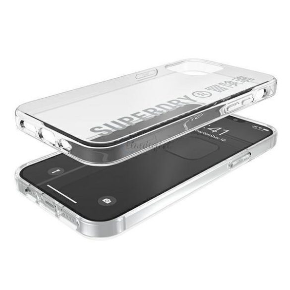 Superdry Snap iPhone 12 / iPhone 12 Pro Clear Case ezüst / ezüst 42591