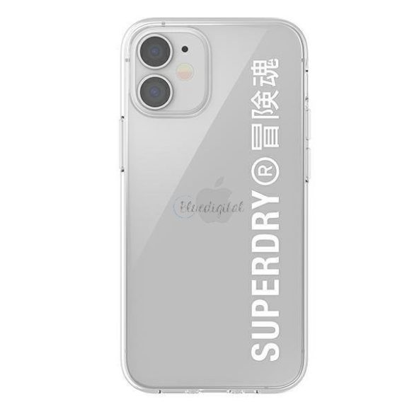 Superdry Snap iphone 12 mini átlátszó tok fehér / fehér 42593