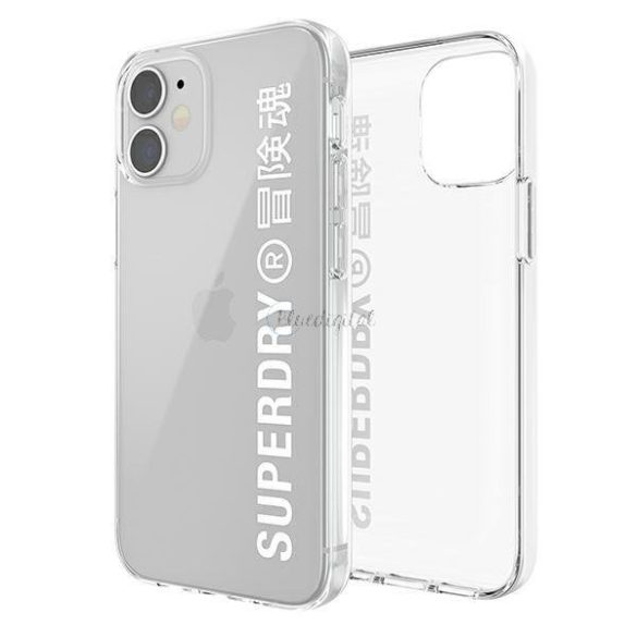 Superdry Snap iphone 12 mini átlátszó tok fehér / fehér 42593