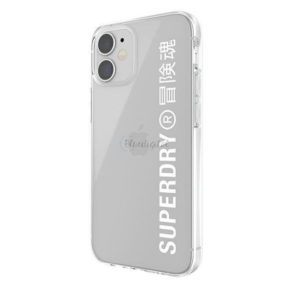 Superdry Snap iphone 12 mini átlátszó tok fehér / fehér 42593